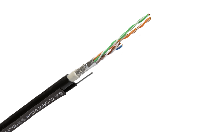 SFTP CAT5E Self-supporting Double Sheath Network Cable